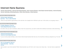 Tablet Screenshot of homebusinessinternet.blogspot.com