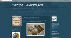 Desktop Screenshot of cantosquebrados.blogspot.com