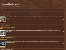 Tablet Screenshot of cantosquebrados.blogspot.com