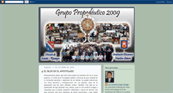 Desktop Screenshot of grupopropedeutico2009.blogspot.com