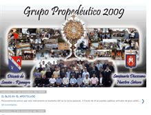 Tablet Screenshot of grupopropedeutico2009.blogspot.com