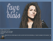 Tablet Screenshot of fayeblais.blogspot.com