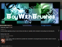 Tablet Screenshot of boywithbrushes.blogspot.com