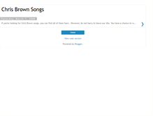 Tablet Screenshot of chrisbrownsongs.blogspot.com