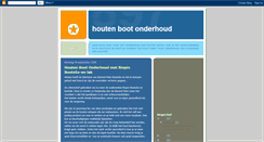 Desktop Screenshot of houtenbootonderhoud.blogspot.com