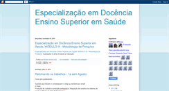 Desktop Screenshot of docencianoensinosuperioremsaude.blogspot.com