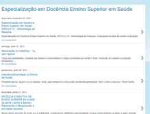 Tablet Screenshot of docencianoensinosuperioremsaude.blogspot.com