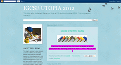 Desktop Screenshot of igcseutopia2012.blogspot.com