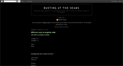 Desktop Screenshot of bustingseams.blogspot.com
