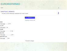 Tablet Screenshot of eurorisparmio.blogspot.com