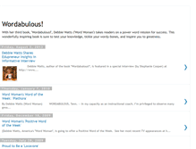 Tablet Screenshot of debbiewatts.blogspot.com