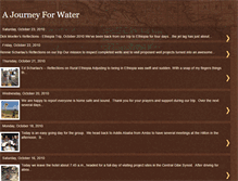 Tablet Screenshot of ajourneyforwater.blogspot.com