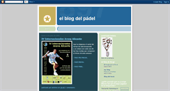 Desktop Screenshot of elblogdelpadel.blogspot.com