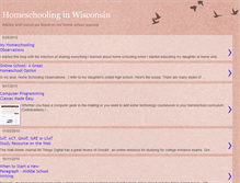 Tablet Screenshot of homeschoolwi.blogspot.com