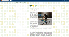 Desktop Screenshot of fixedgear-bike.blogspot.com