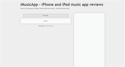 Desktop Screenshot of imusicapp.blogspot.com