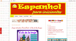 Desktop Screenshot of espanholiniciantes.blogspot.com