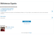 Tablet Screenshot of bibliotecasespana.blogspot.com