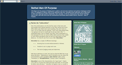 Desktop Screenshot of bethelmenofpurpose.blogspot.com