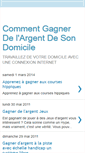 Mobile Screenshot of commentgagnerdelargentdesondomicile.blogspot.com