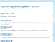 Tablet Screenshot of commentgagnerdelargentdesondomicile.blogspot.com