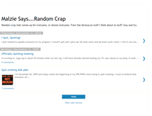 Tablet Screenshot of malziesays.blogspot.com