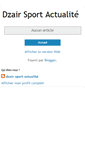 Mobile Screenshot of dzair-sport.blogspot.com