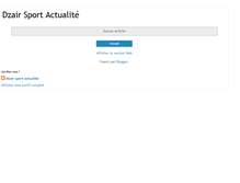 Tablet Screenshot of dzair-sport.blogspot.com