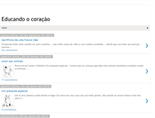Tablet Screenshot of educandoocoracao.blogspot.com