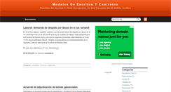 Desktop Screenshot of modelosdeescritosycontratos.blogspot.com