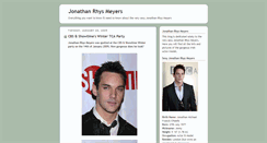 Desktop Screenshot of jonathan-rhys-meyers.blogspot.com