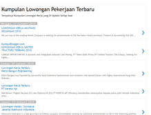 Tablet Screenshot of kumpulan-lowongan.blogspot.com