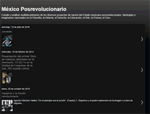 Tablet Screenshot of mexico-posrevolucionario.blogspot.com