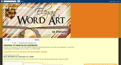 Desktop Screenshot of elegantwordart.blogspot.com