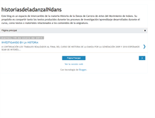 Tablet Screenshot of historiasdeladanzaindans.blogspot.com