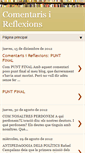 Mobile Screenshot of comentarisireflexions.blogspot.com