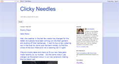 Desktop Screenshot of clickyneedles.blogspot.com