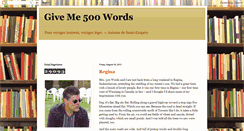 Desktop Screenshot of giveme5hundredwords.blogspot.com