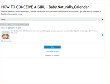 Tablet Screenshot of howto-conceive-a-girl.blogspot.com