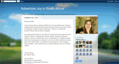 Desktop Screenshot of adventurejoyinsouthafrica.blogspot.com