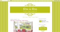 Desktop Screenshot of fete-a-fete.blogspot.com