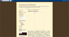 Desktop Screenshot of instrumentosdelmundo.blogspot.com