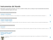 Tablet Screenshot of instrumentosdelmundo.blogspot.com