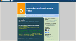 Desktop Screenshot of maestriaeneducacionunidsep09.blogspot.com