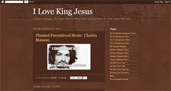 Desktop Screenshot of ilovekingjesus.blogspot.com