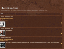 Tablet Screenshot of ilovekingjesus.blogspot.com