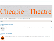 Tablet Screenshot of cheapietheatre.blogspot.com