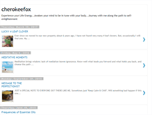 Tablet Screenshot of cherokeefox.blogspot.com