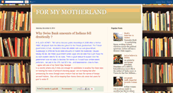 Desktop Screenshot of formymotherland.blogspot.com