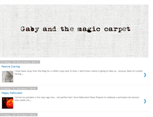 Tablet Screenshot of gabyandthemagiccarpet.blogspot.com